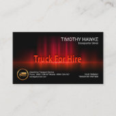 Luminescent Fiery Sound Waves Energetic Transport Visitekaartje (Voorkant)