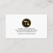 Luminescent Gold Wave Painting Visitekaartje (Achterkant)