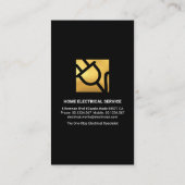 Luminescent Green Electrical Wave Electrice Visitekaartje (Achterkant)