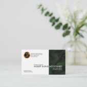 Luminescent Green Oil Slick Wave Column Chemist Visitekaartje (Staand voorkant)