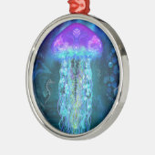 Luminescent Jellyfish Metalen Ornament (Links)