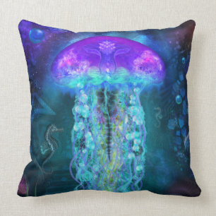 Luminescent Jellyfish Pillow Kussen