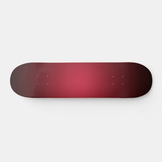 Luminescent Red Maroon Gradient Ombre Persoonlijk Skateboard (Horizontaal)
