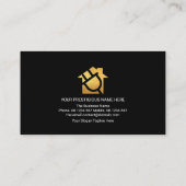 Luminescente elektrische bliksemstaking — elektric visitekaartje (Achterkant)