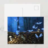 Luminescente paddenstoelen briefkaart (Voorkant / Achterkant)