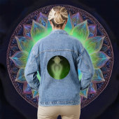 Luminescente veerkracht Groen Denim Jacket