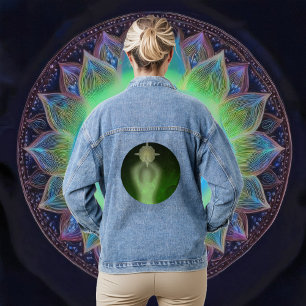 Luminescente veerkracht Groen Denim Jacket