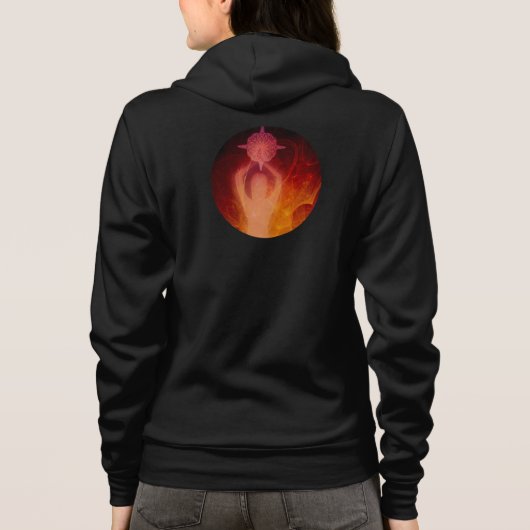 Luminescente veerkracht Roze Hoodie (Achterkant)