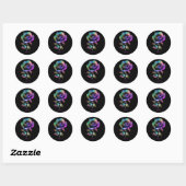 Luminescentie Ronde Sticker (Vel)