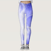 Luminescentie veerkracht blauw leggings (Voorkant)