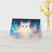 Luminescerende vleugels van de Night Owl Kaart (Gele Bloem)