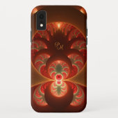 Lumineus abstract modern fractal Art Monogram Case-Mate iPhone Case (Achterkant)