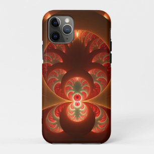 Lumineus abstract modern oranje fractal Case-Mate iPhone case