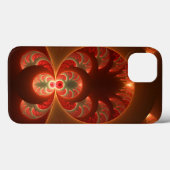 Lumineus abstract modern oranje fractal Case-Mate iPhone case (Achterkant (horizontaal))