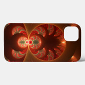 Lumineus abstract modern oranje fractal Case-Mate iPhone case (Achterkant (horizontaal))