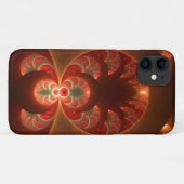 Lumineus abstract modern oranje fractal Case-Mate iPhone case (Achterkant (horizontaal))