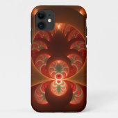 Lumineus abstract modern oranje fractal Case-Mate iPhone case (Achterkant)