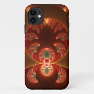 Lumineus abstract modern oranje fractal Case-Mate iPhone case