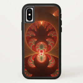 Lumineus abstract modern oranje fractal Case-Mate iPhone case