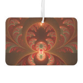 Lumineus abstract modern oranje fractal luchtverfrisser (Achterkant)