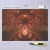 Lumineus abstract modern oranje fractal tissuepapier (Craft)