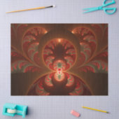 Lumineus abstract modern oranje fractal tissuepapier (Craft)