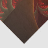 Lumineus abstract modern oranje fractal tissuepapier (Detail)