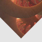 Lumineus abstract modern oranje fractal tissuepapier (Detail)