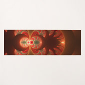 Lumineus abstract modern oranje fractal yogamat (Voorkant (horizontaal))