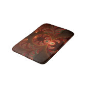 Lumineus Abstract Modern Oranje Rood Fractal Badmat (Gekanteld)