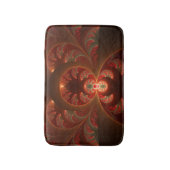 Lumineus Abstract Modern Oranje Rood Fractal Badmat (Voorkant Verticaal)