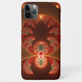Lumineus abstract modern oranje rood Fractal Case-Mate iPhone Case