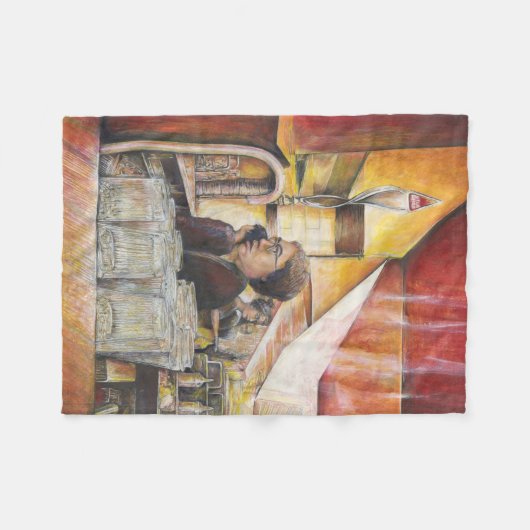 Lumineus equivalent van passieve bewegingen fleece deken (Voorkant (Horizontaal))