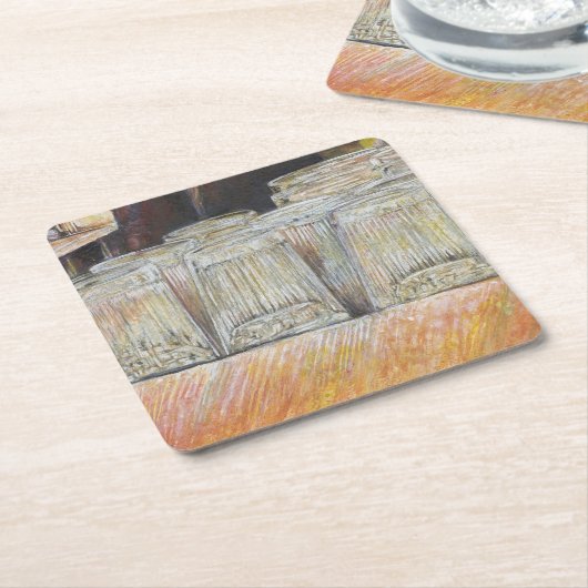 Lumineus equivalent van passieve bewegingen kartonnen onderzetters (Schuin)