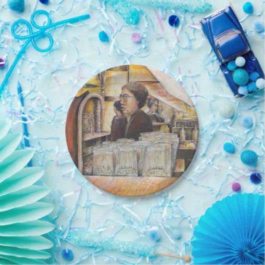 Lumineus equivalent van passieve bewegingen papieren bordje (Feest)