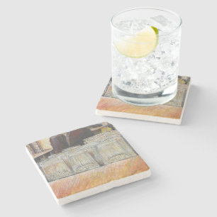 Lumineus equivalent van passieve bewegingen stenen onderzetter