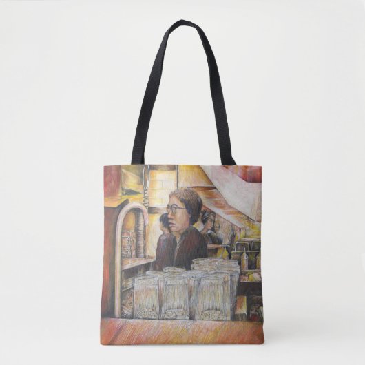 Lumineus equivalent van passieve bewegingen tote bag (Voorkant)