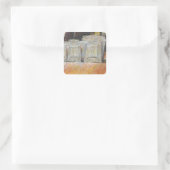 Lumineus equivalent van passieve bewegingen vierkante sticker (Tas)