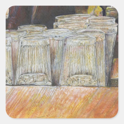 Lumineus equivalent van passieve bewegingen vierkante sticker (Voorkant)