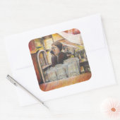 Lumineus equivalent van passieve bewegingen vierkante sticker (Envelop)
