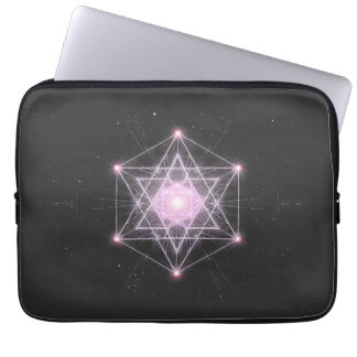 Lumineus Heilig Geometrisch Sterpatroon Laptop Sleeve