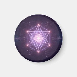 Lumineus Heilig Geometrisch Sterpatroon Magneet