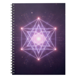 Lumineus Heilig Geometrisch Sterpatroon Notitieboek