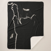 Lumineus kat sherpa deken (Voorkant)