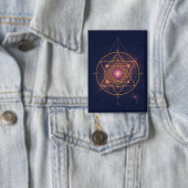 Lumineus Mandala van Gouden Harmonie Button (Insitu)