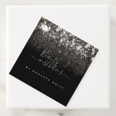 Lumineus platinum Silver Glitter Elegant Label