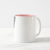 Lumineus Roos Breukkoekoek Tweekleurige Koffiemok (Voorkant rechts)