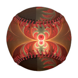 Lumineuze Abstracte Moderne Oranje Rode Fractal
