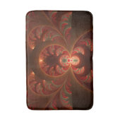 Lumineuze abstracte moderne oranje rode Fractal Badmat (Voorkant Verticaal)