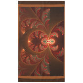 Lumineuze abstracte moderne oranje rode Fractal Tafelkleed (Voorkant)